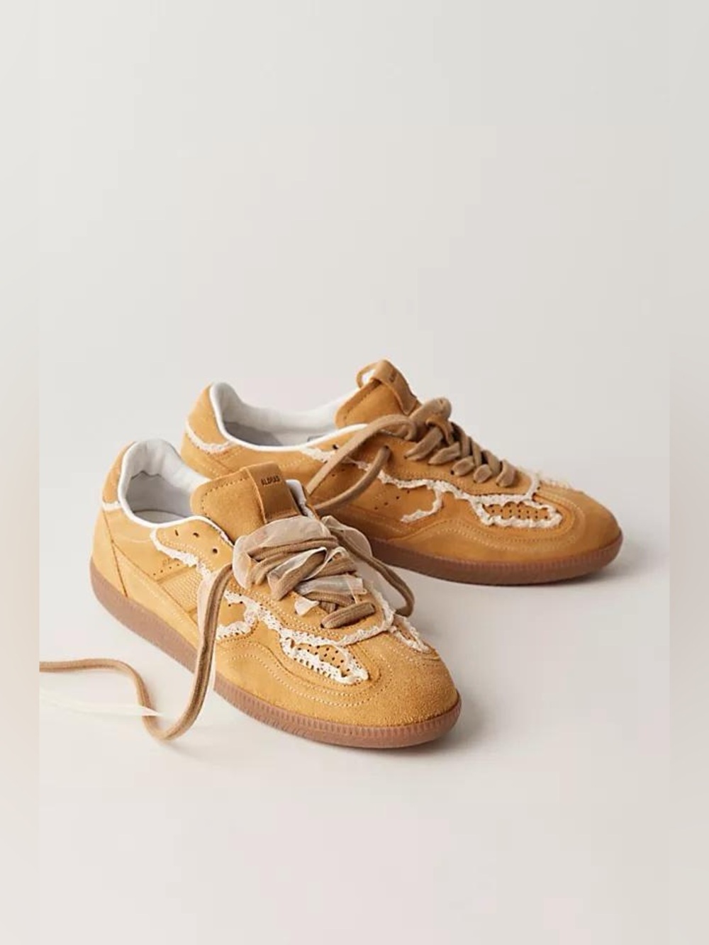 ALOHAS x Free People Tb.490 Crochet Sneaker, Honey Yellow, NWOT, Size 6 - Picture 2 of 6